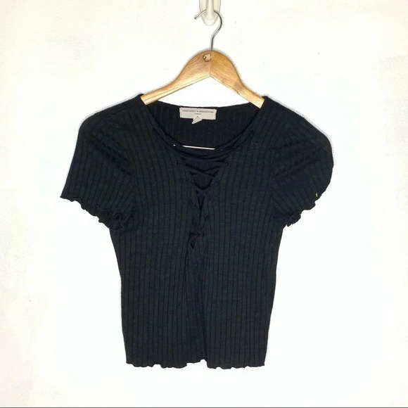 Urban Outfitters Tops - Urban Outfitters Project social lace up top medium